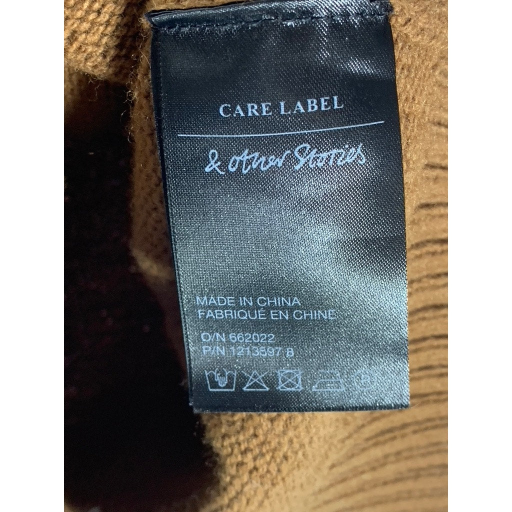 PARIS ATELIER & OTHER STORIES Women's Dark Brown Wool/Cotton Sweater Vest SZ XS