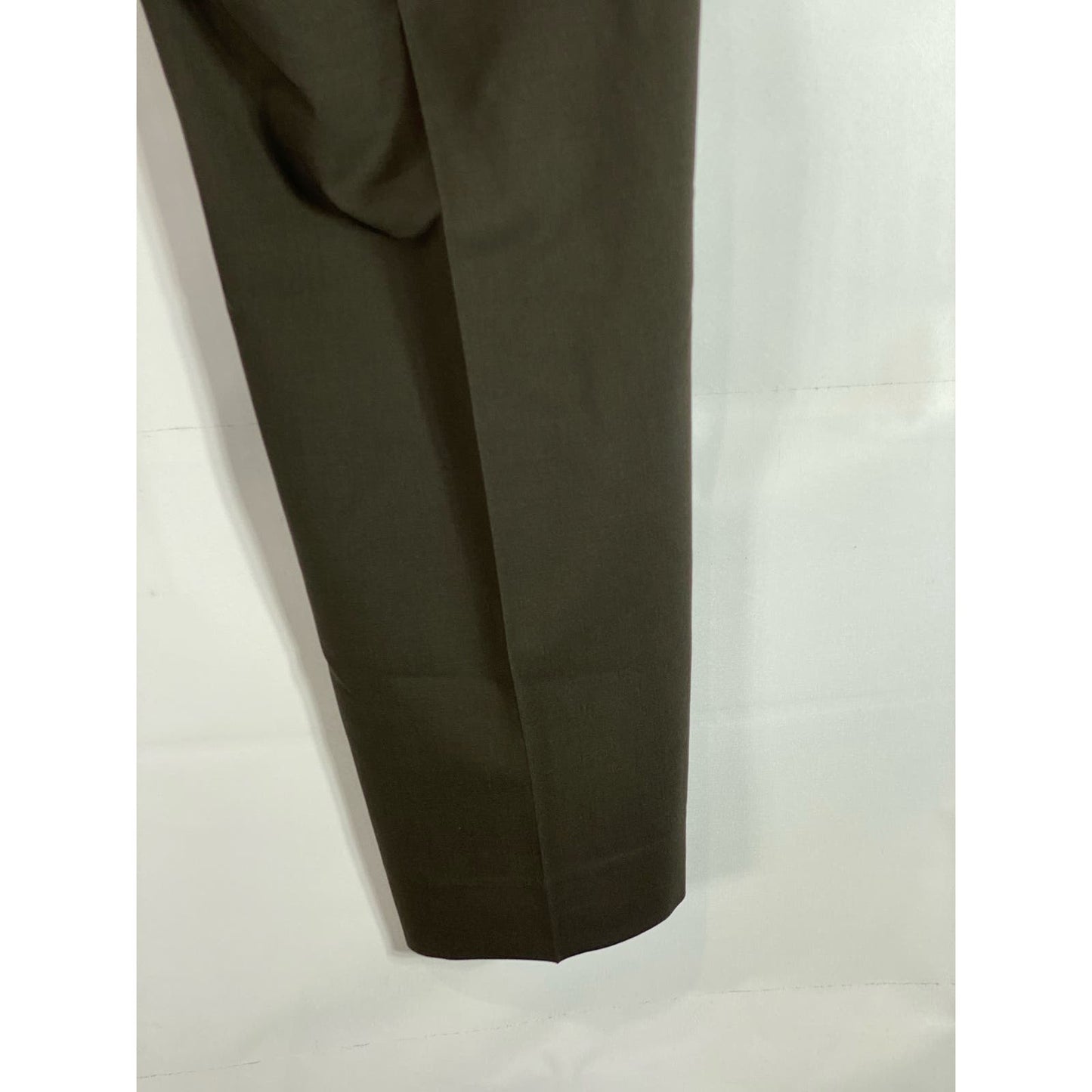 LAUREN RALPH LAUREN Men's Brown Wool Total Comfort Flat Front Pants SZ 38X32