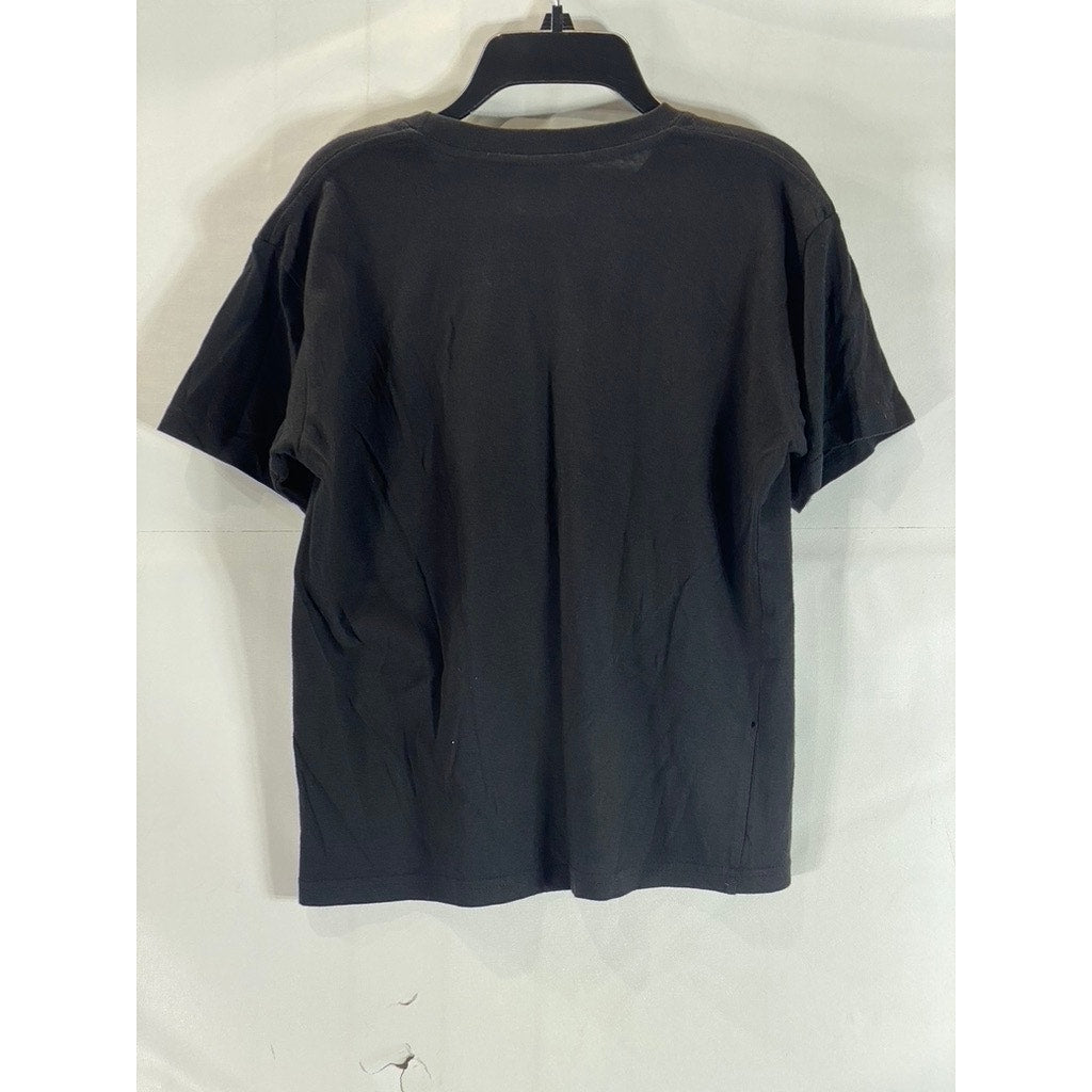 I LOVE NEW YORK Kids Black Logo Crewneck Short Sleeve Classic T-Shirt SZ 14/16