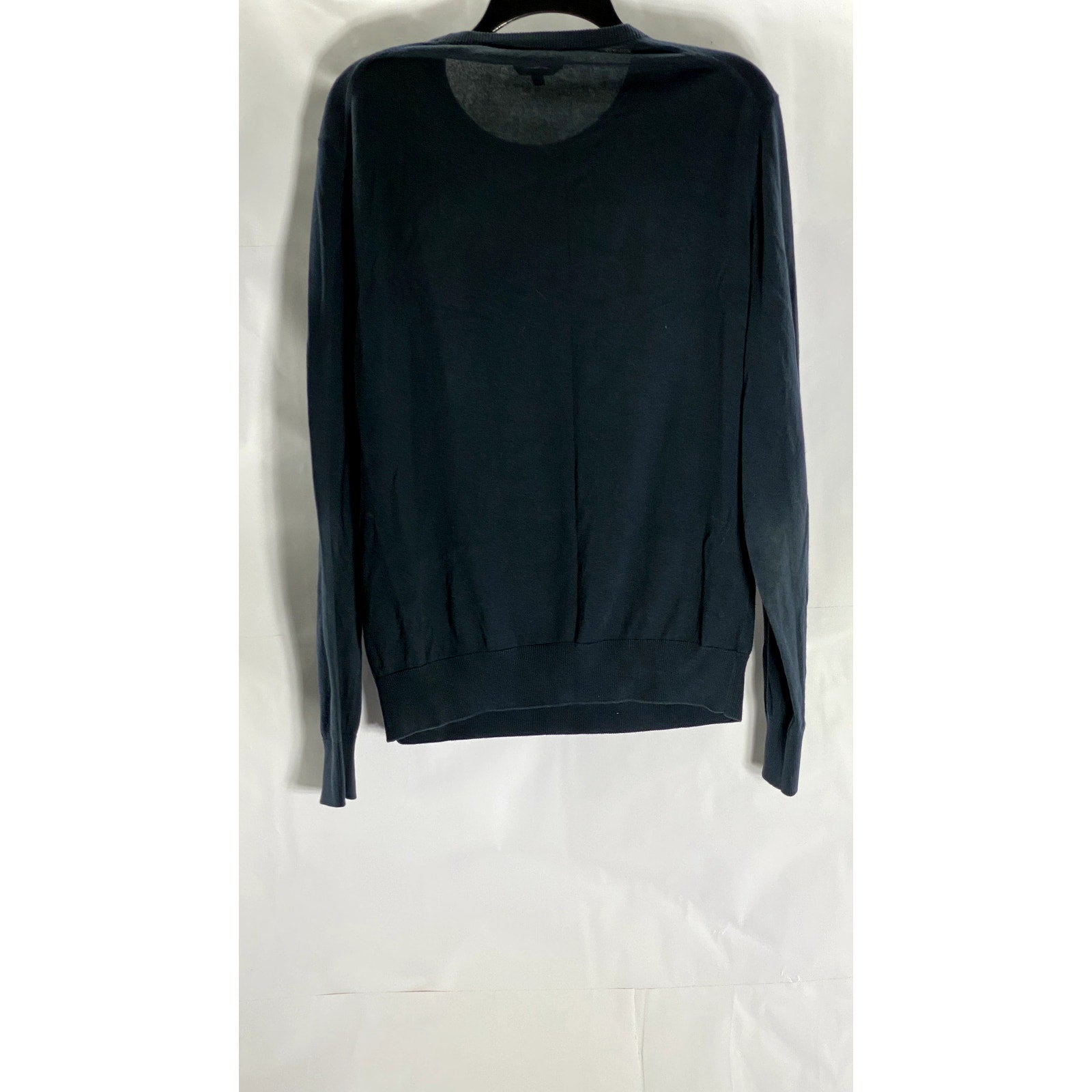 A.P.C. Rue Madame Paris Men's Black Solid Cotton-Cashmere Crewneck Sweater SZ S