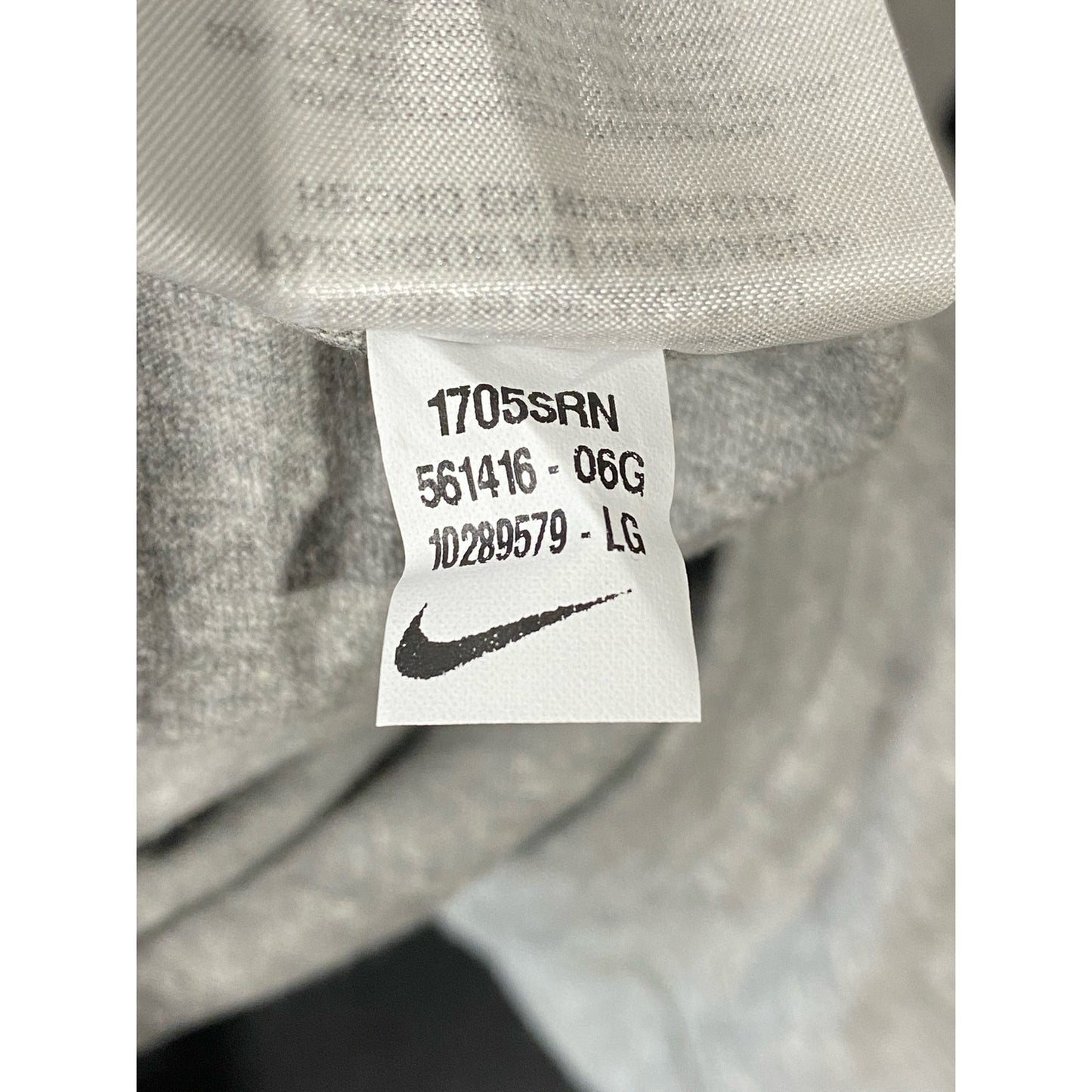 NIKE Men's Gray Crewneck Athletic-Cut Short Sleeve Shirt SZ L