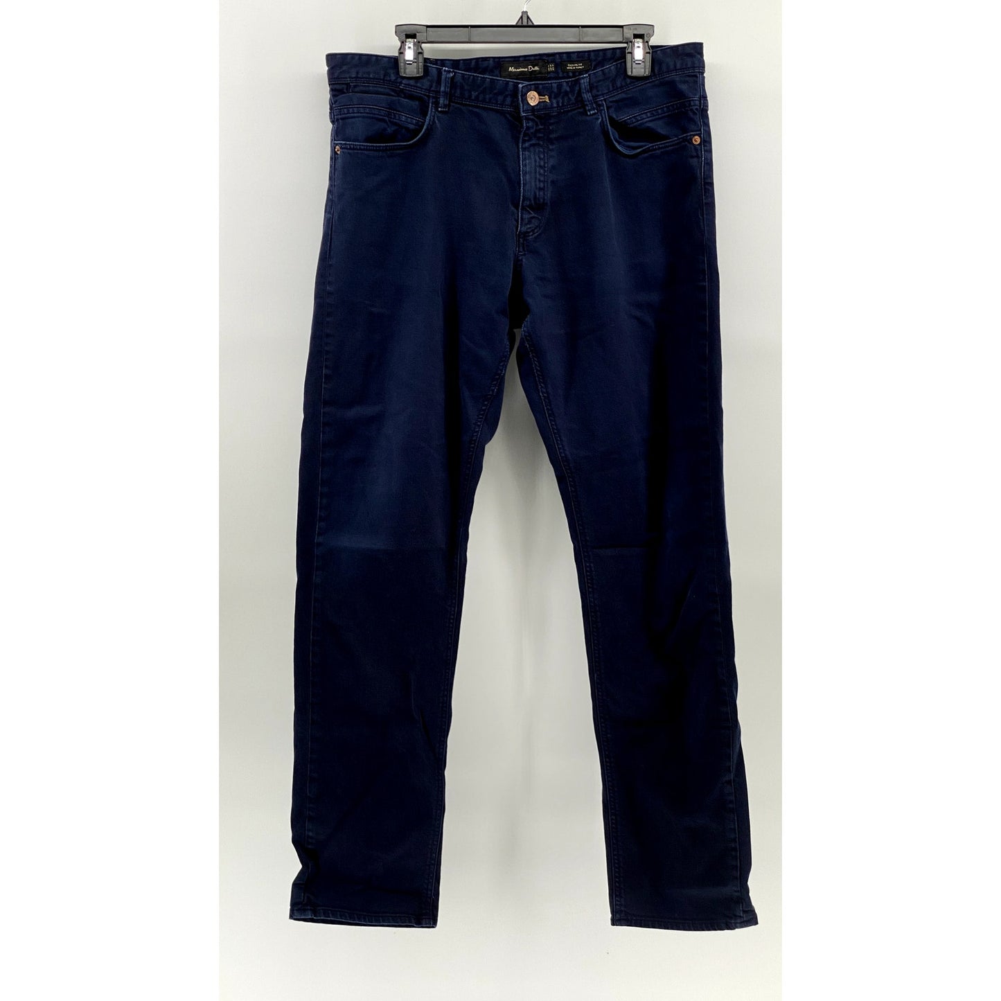 MASSIMO DUTTI Men's Indigo Denim Casual Fit Straight-Leg Five-Pocket Jean SZ 34