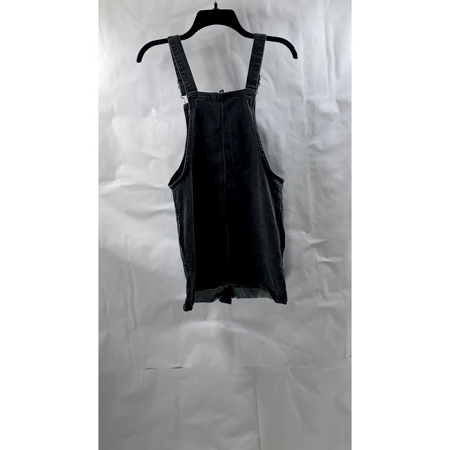 ART CLASS X TARGET Girls' Washed Black Denim Button-Front Overall Dress SZ L