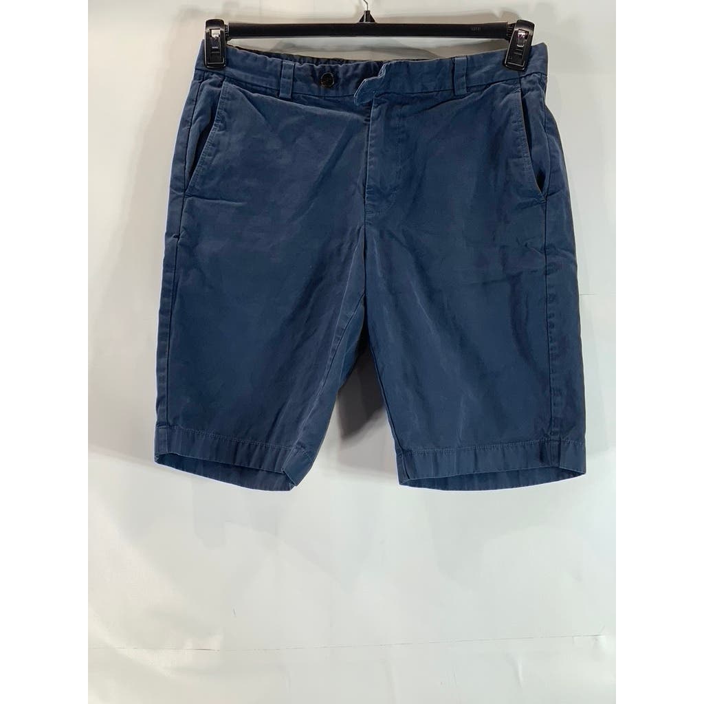 BROOKS BROTHERS Men's Blue Cotton Stretch Bermuda Shorts SZ 33