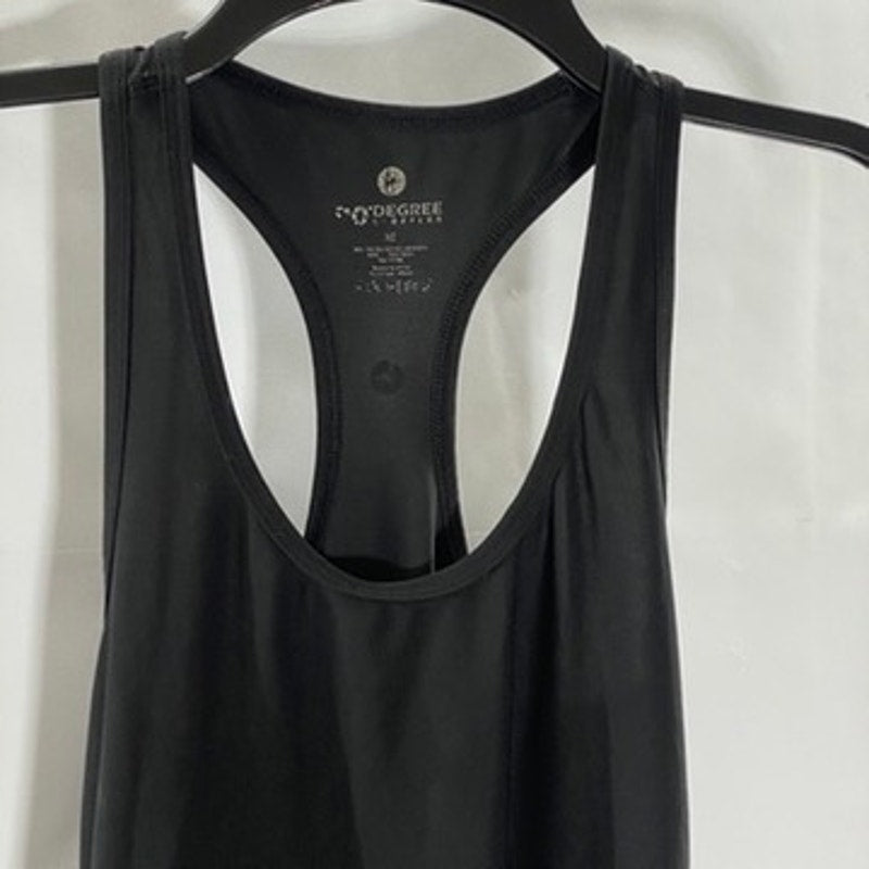 90 DEGREE BY REFLEX Women's Black Scoop-Neck Active Racerback Tank Top SZ XS