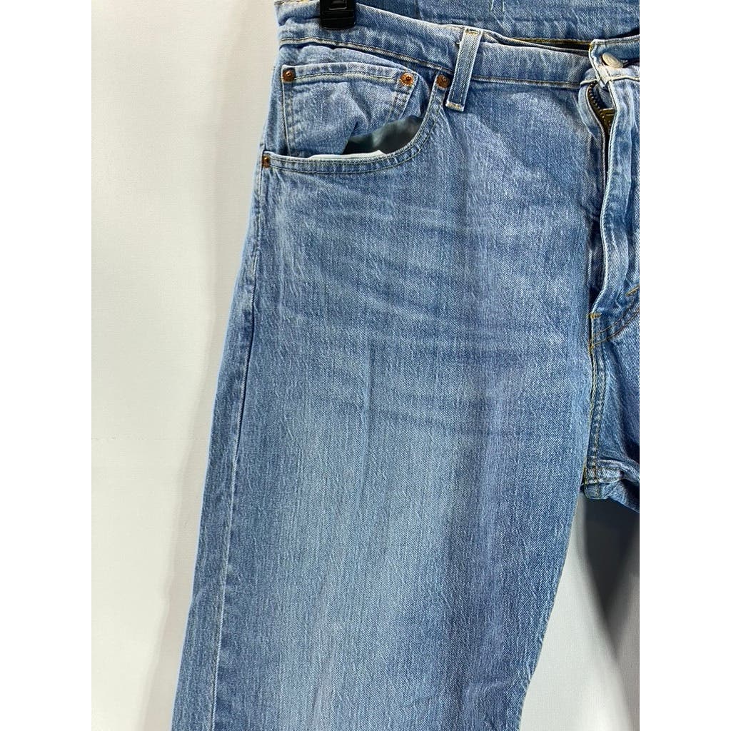LEVI'S Men's Blue 505 Regular-Fit Five-Pocket Denim Jeans SZ 38X32