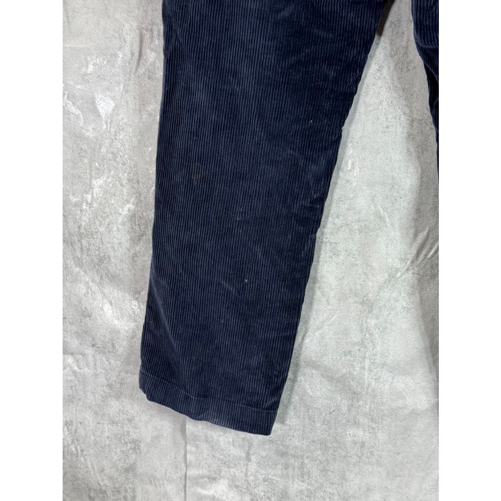 BROOKS BROTHERS Men's Navy Milano Regular-Fit Corduroy Pants SZ 36X30