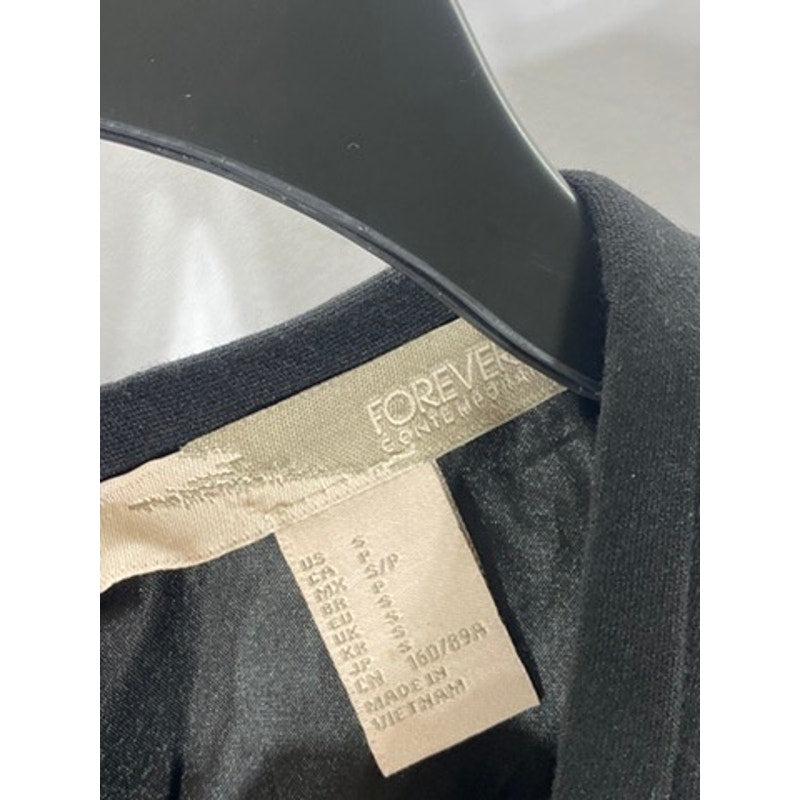 FOREVER 21 Contemporary Women’s Black Crewneck A-Line Cocktail Mini Dress SZ S