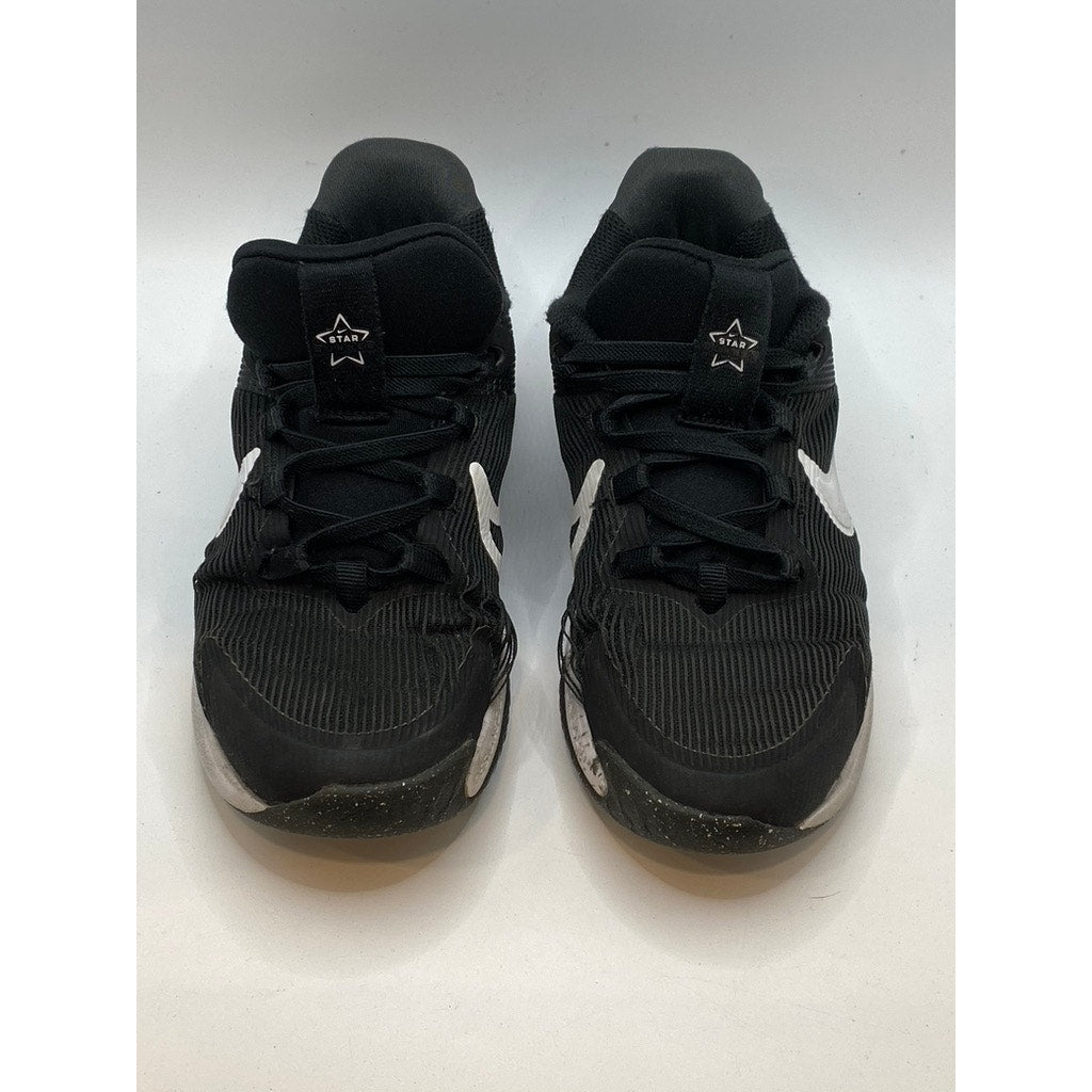 NIKE Kids' Unisex Black-White Star Runner 4 PS Lace-Up Running Sneakers SZ 1