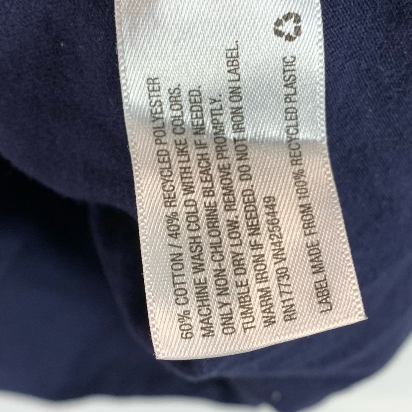 GOODFELLOW & CO Men's Navy Solid Crewneck Standard-Fit Short Sleeve Shirt XL