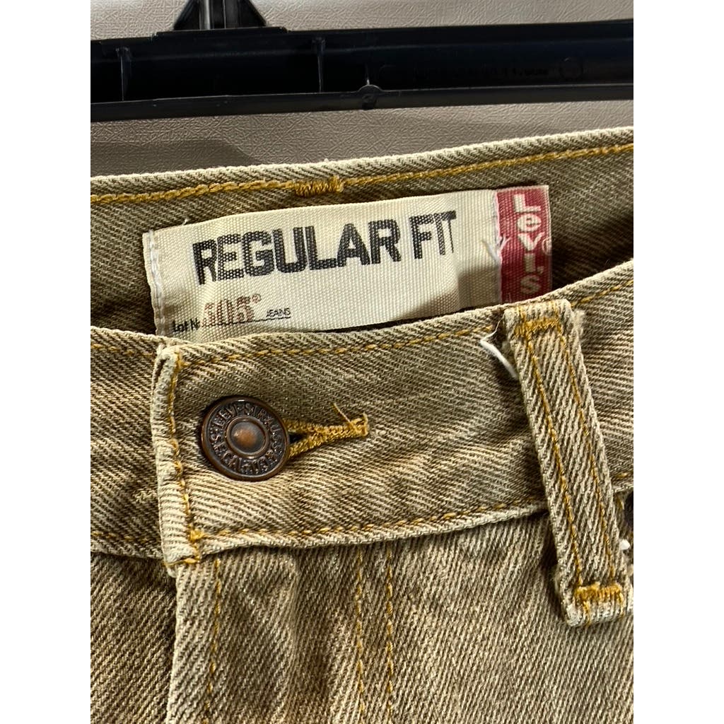 LEVI'S Men's Tan 505 Regular-Fit Five-Pocket Jeans SZ 32X30