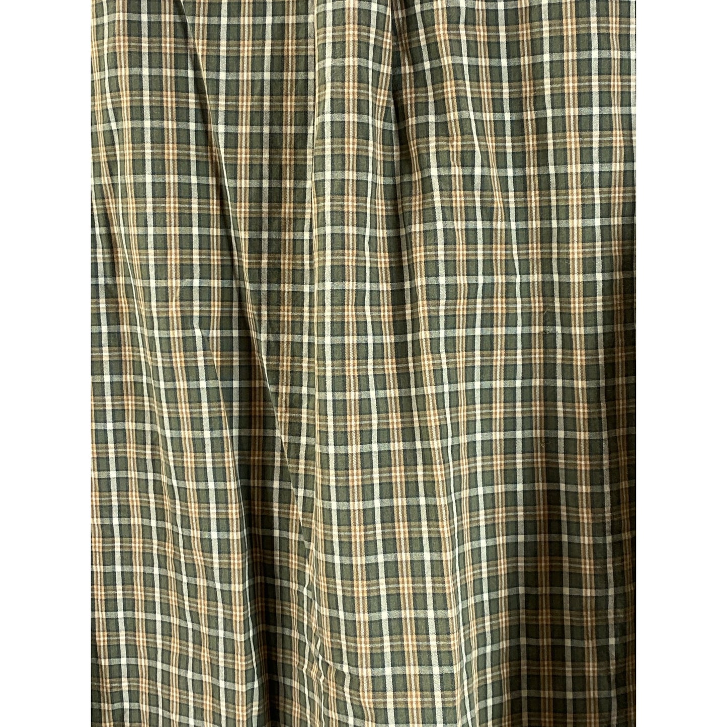 COLUMBIA Men's Brown/Green Plaid Regular-Fit Button-Up Long Sleeve Shirt SZ XL