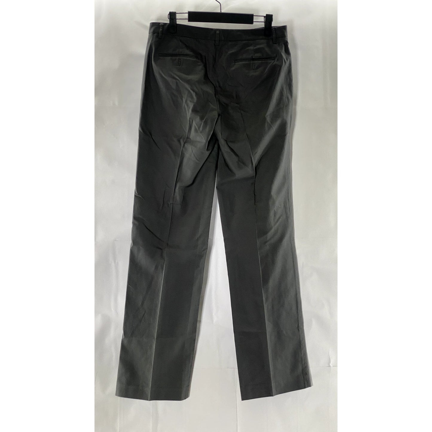 CALVIN KLEIN Women's Gray Straight-Leg Flat Front Dress Pants SZ 6