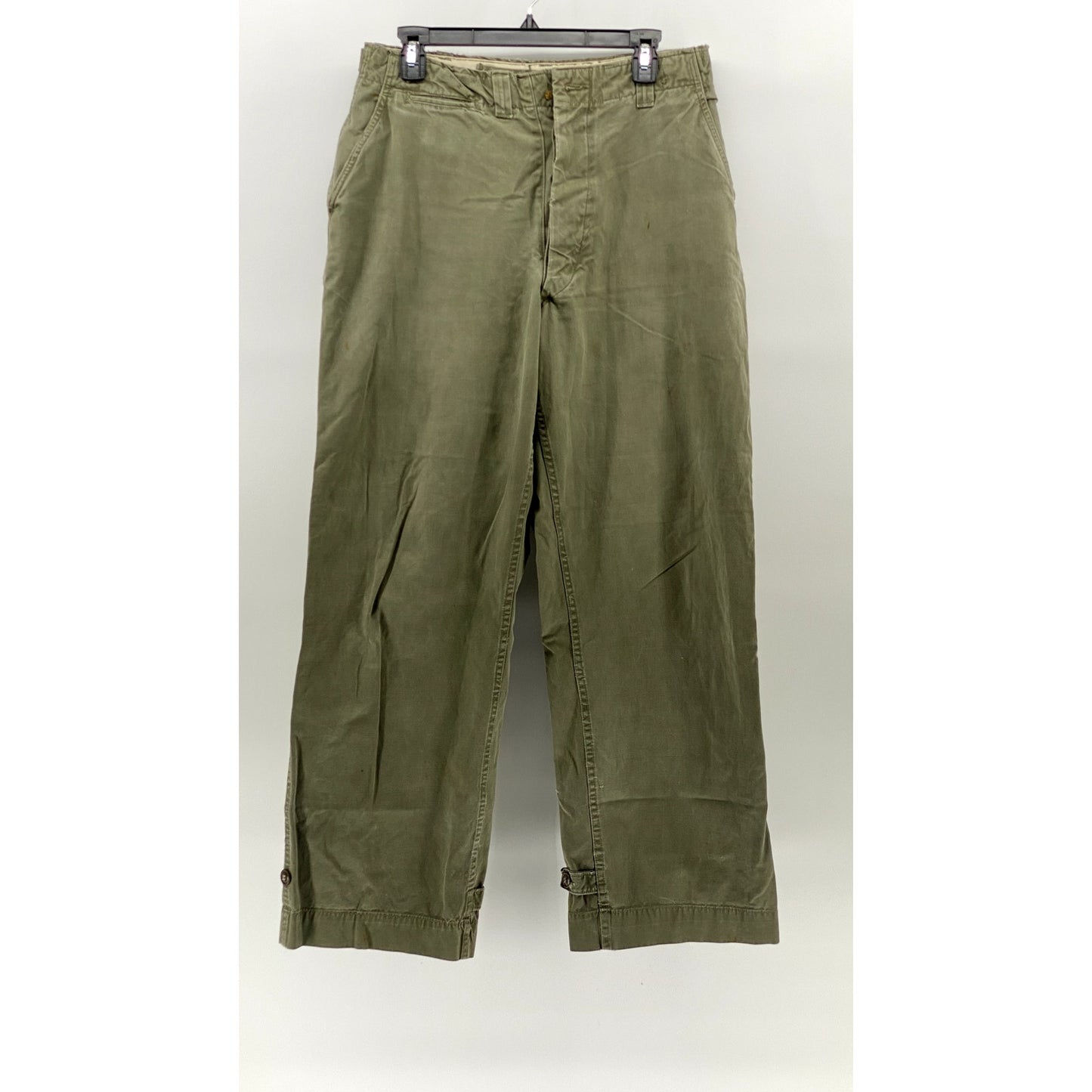 UNBRANDED Men's Green Straight-Leg Regular-Fit Utility Work Pants SZ 32X32