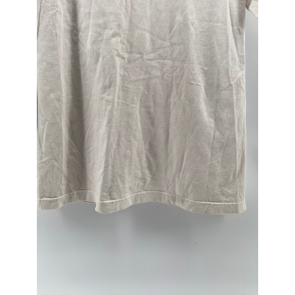 ONLYNY Men’s Beige ‘New Yawk’ Crewneck Short Sleeve Logo T-Shirt SZ L