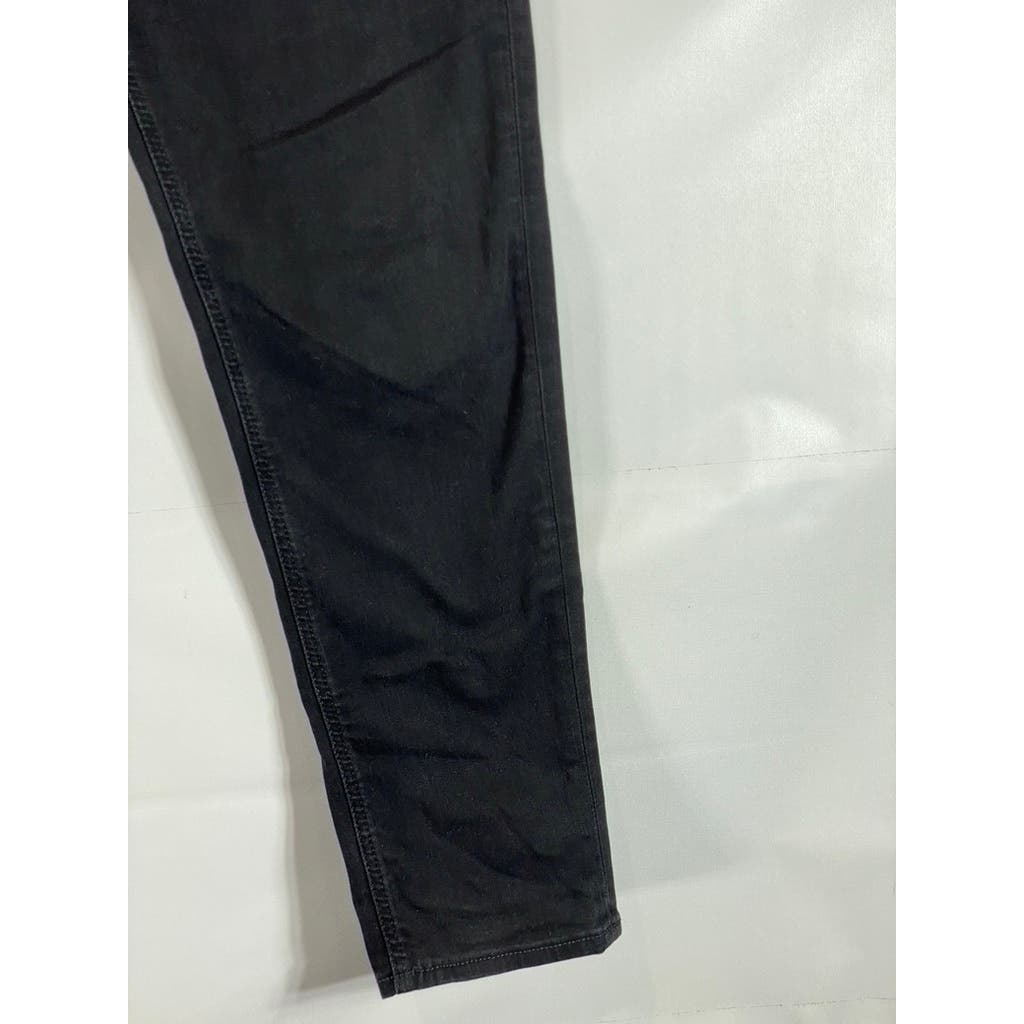 BANANA REPUBLIC Men's Solid Black Traveler Tapered-Fit Five-Pocket Pant SZ 33X32