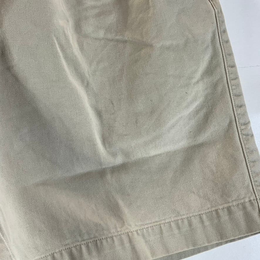 BANANA REPUBLIC Men's Tan Vintage Pleated Front Classic Fit Chino Shorts SZ 33