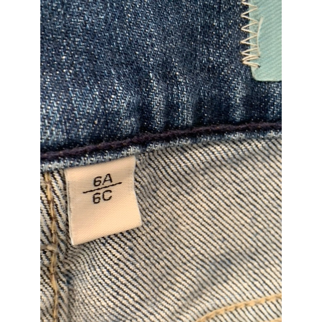 GAP Women's Blue Curvy Straight-Leg Denim Jeans SZ 30