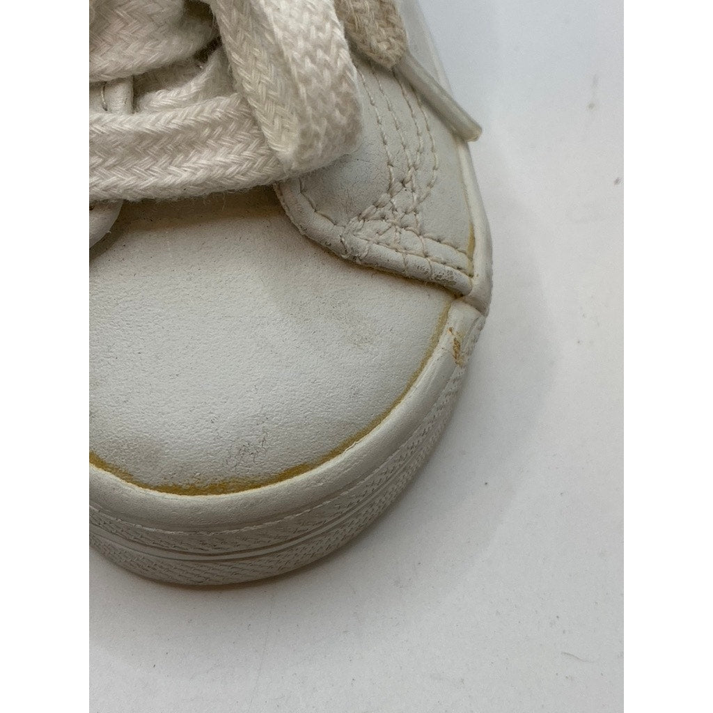 SMARTFIT Infant White Casual Lace-Up Round-Toe Skid Resistant Sneakers SZ 6