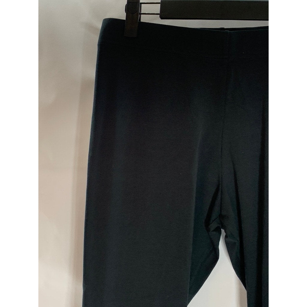 ADIDAS Women's Black/White Essential Linear Pull-On Tights SZ L