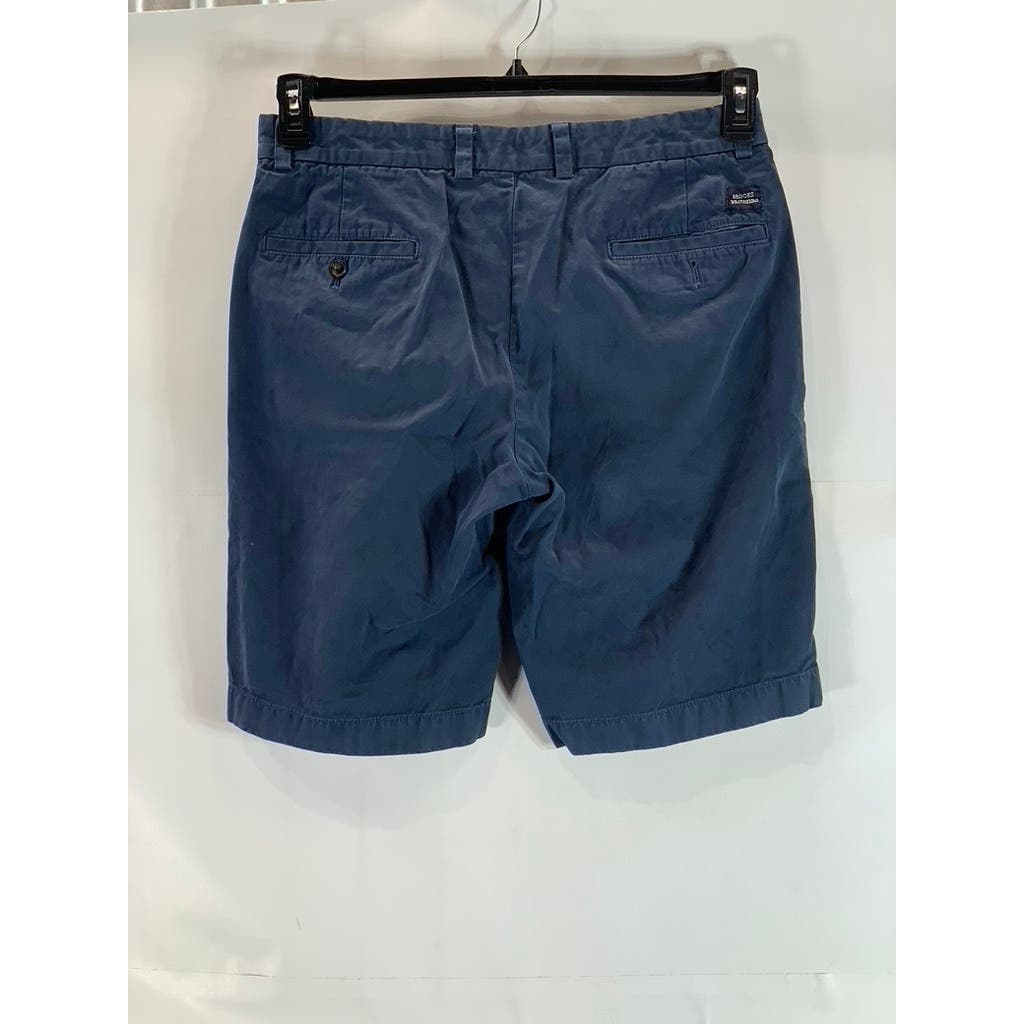 BROOKS BROTHERS Men's Blue Cotton Stretch Bermuda Shorts SZ 33