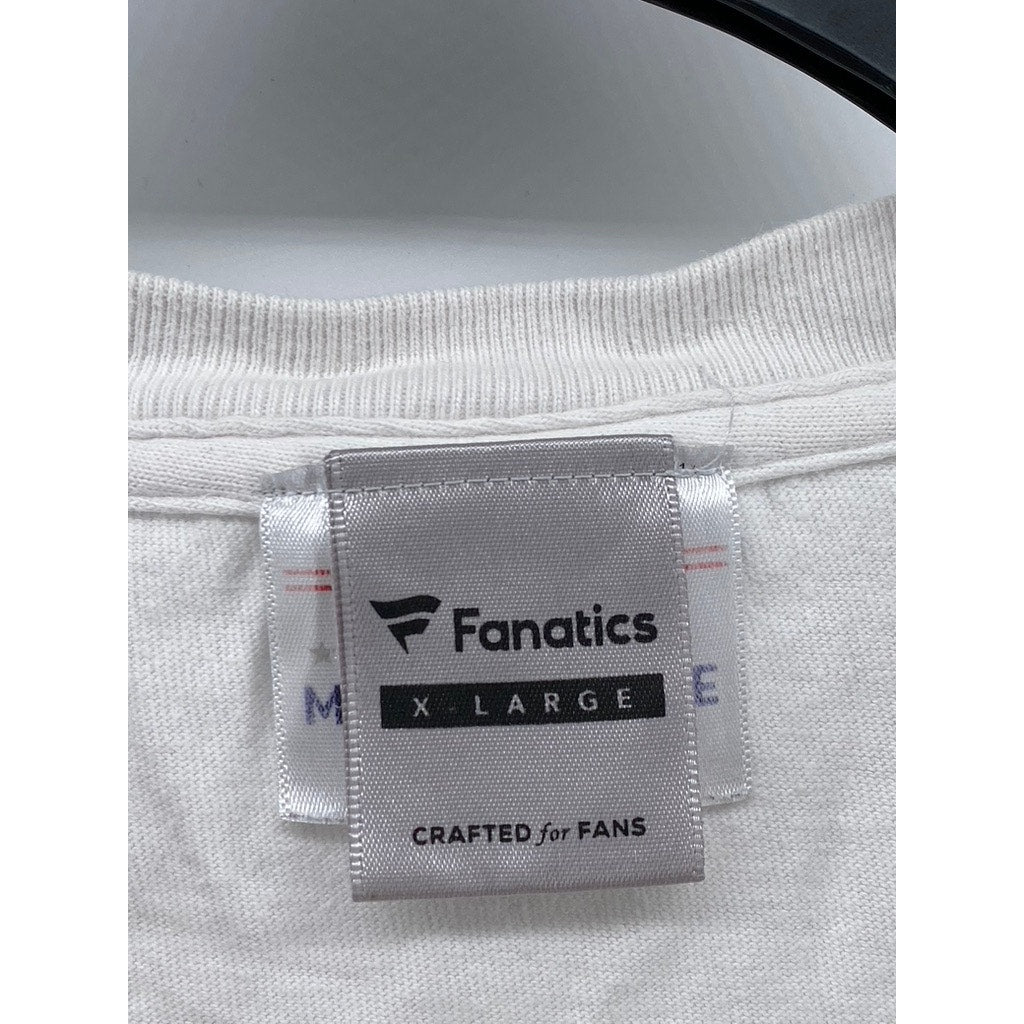 FANATICS Men's White-Navy New York Yankees Crewneck Short Sleeve T-Shirt SZ XL