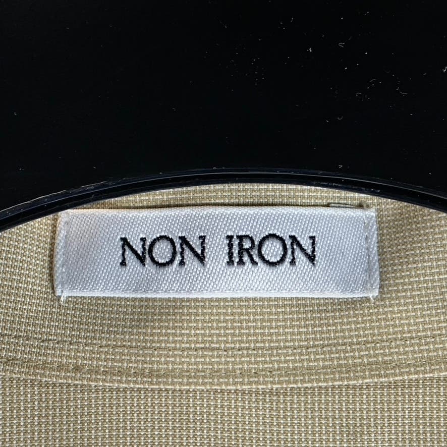 JOSEPH & FEISS Men's Beige Textured Non-Iron Button-Up Dress Shirt SZ 15.5-34/35