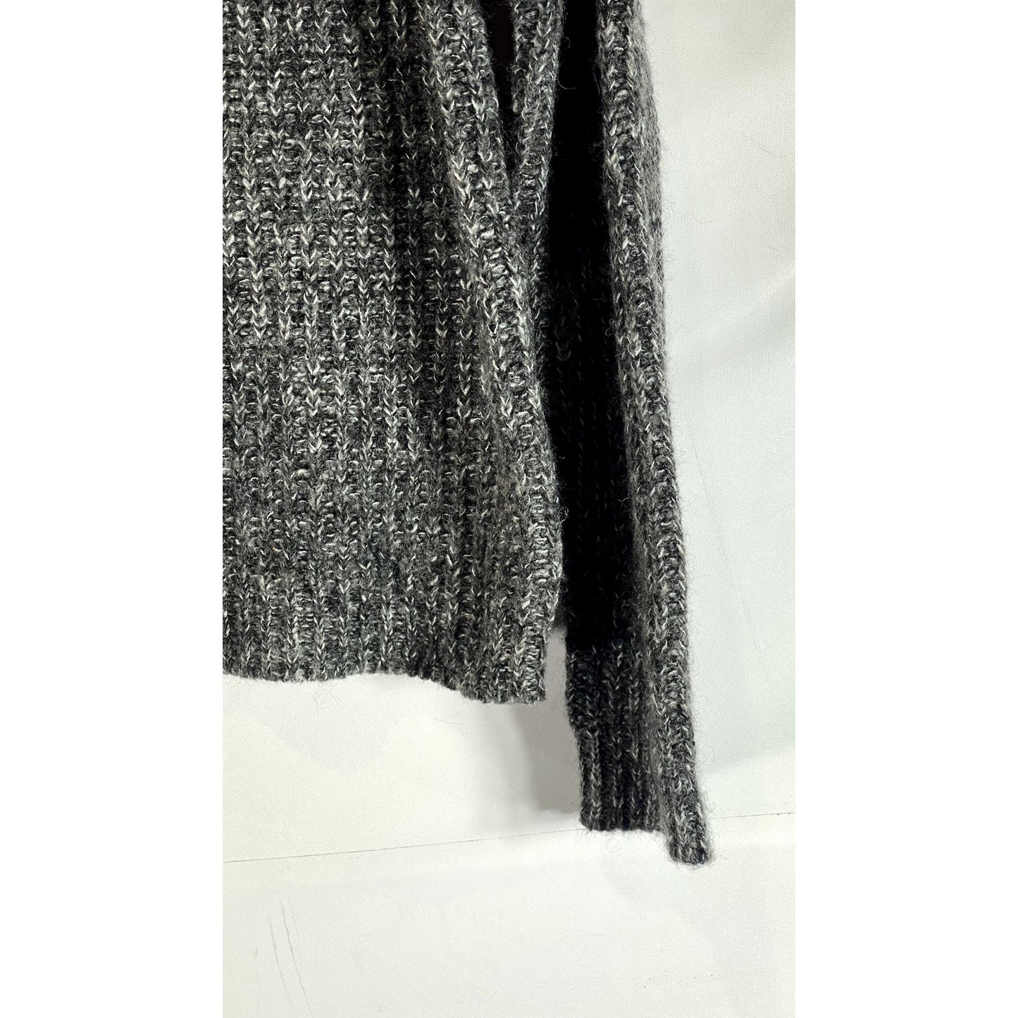 ANDREA JOVINE Women's Heather Gray Knit Pullover Sweater SZ L
