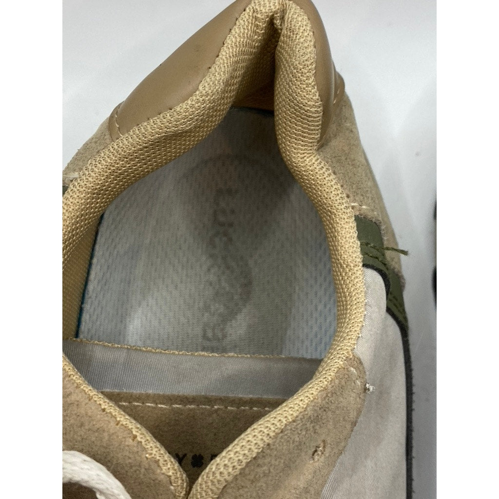 LUCKY BRAND Men's Tan-Beige Classic Lace-Up Round-Toe Ruby Sneakers SZ 9