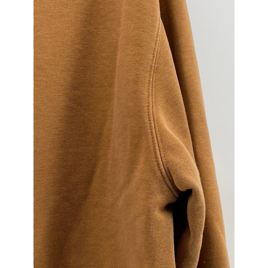 CARHARTT WIP Men's Brown Crewneck Logo Casual Pullover Sweatshirt SZ S