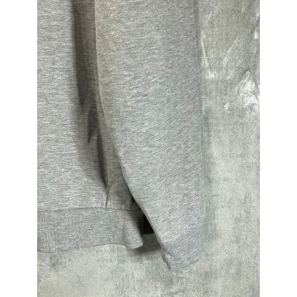 ASOS DESIGN Men's Gray Heather Quarter-Zip Pullover Sweater SZ L