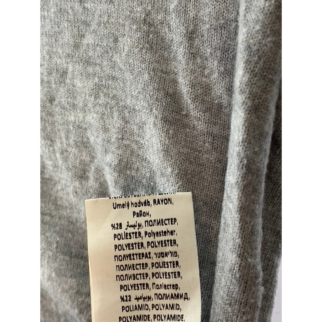 KOTON Women's Gray Lightweight Long Sleeve Turtleneck Top SZ S