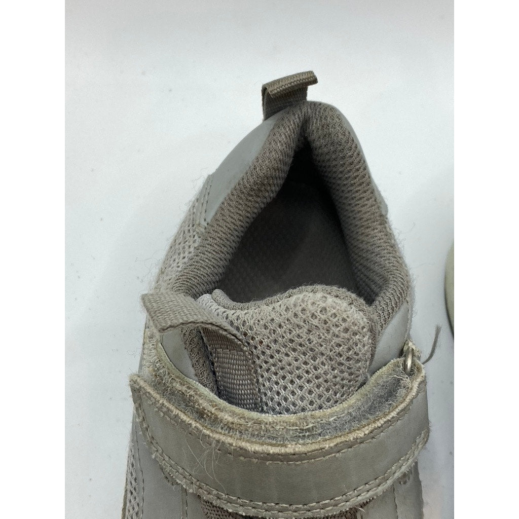 UNBRANDED Boys' Gray Mesh Lace-Up Strap Round-Toe Casual Sneakers SZ 10