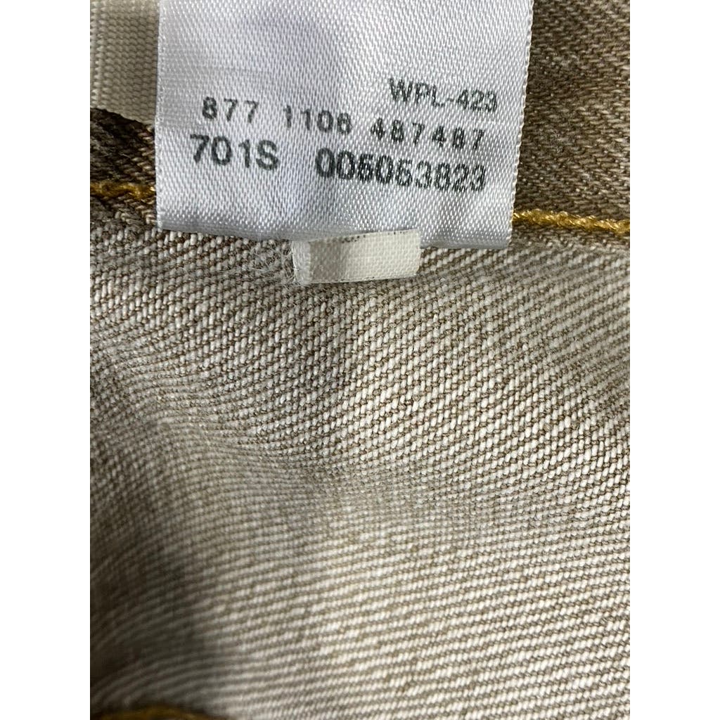 LEVI'S Men's Tan 505 Regular-Fit Five-Pocket Jeans SZ 32X30