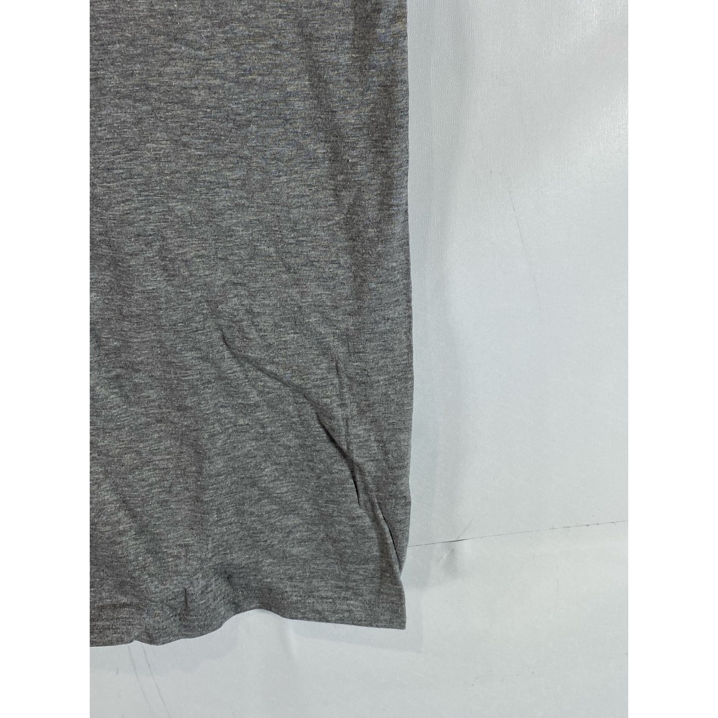 NIKE Men's Gray Crewneck Athletic-Cut Short Sleeve Shirt SZ L