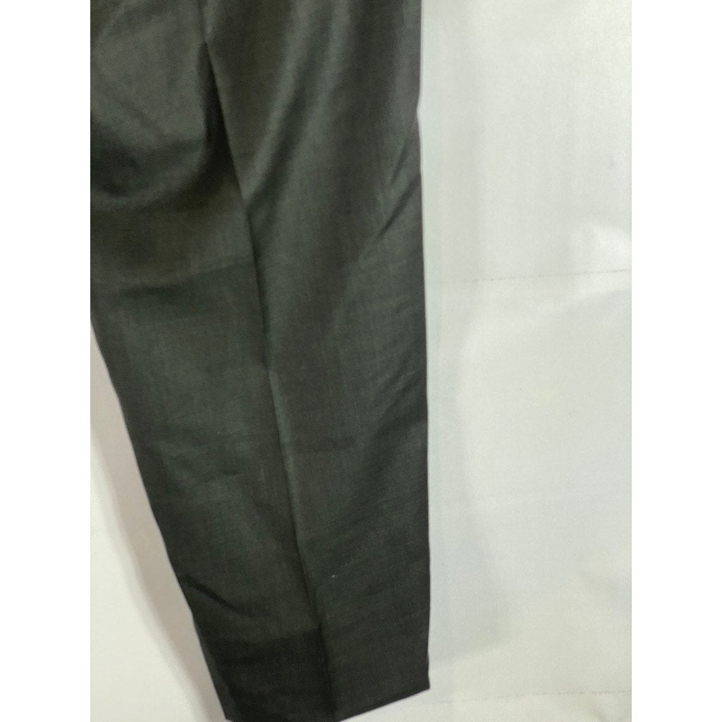 BROOKS BROTHERS 1818 Men's Charcoal Madison Traditional-Fit Wool Pant SZ 41x46