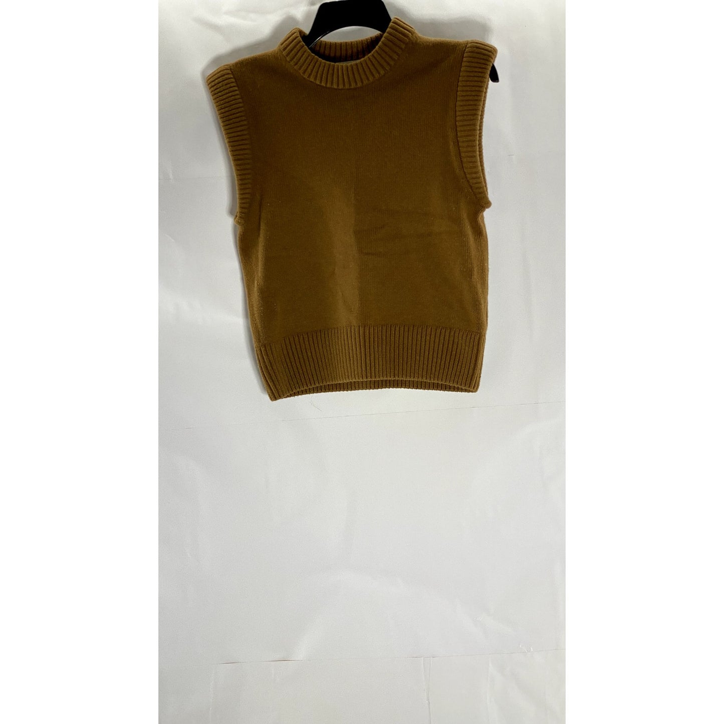 PARIS ATELIER & OTHER STORIES Women's Dark Brown Wool/Cotton Sweater Vest SZ XS