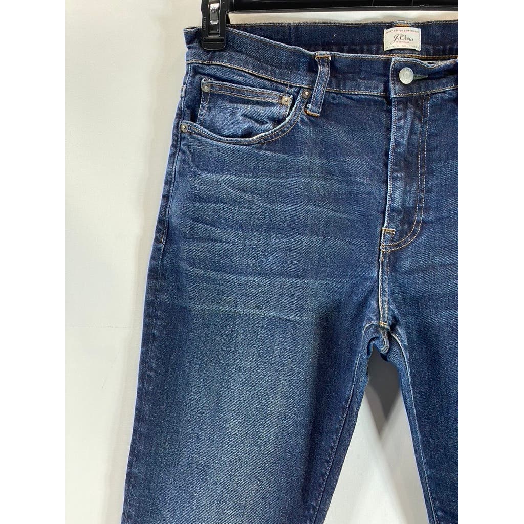 J. CREW Men's Dark Faded Wash 770 Straight-Leg Five-Pocket Denim Pants SZ 34X30