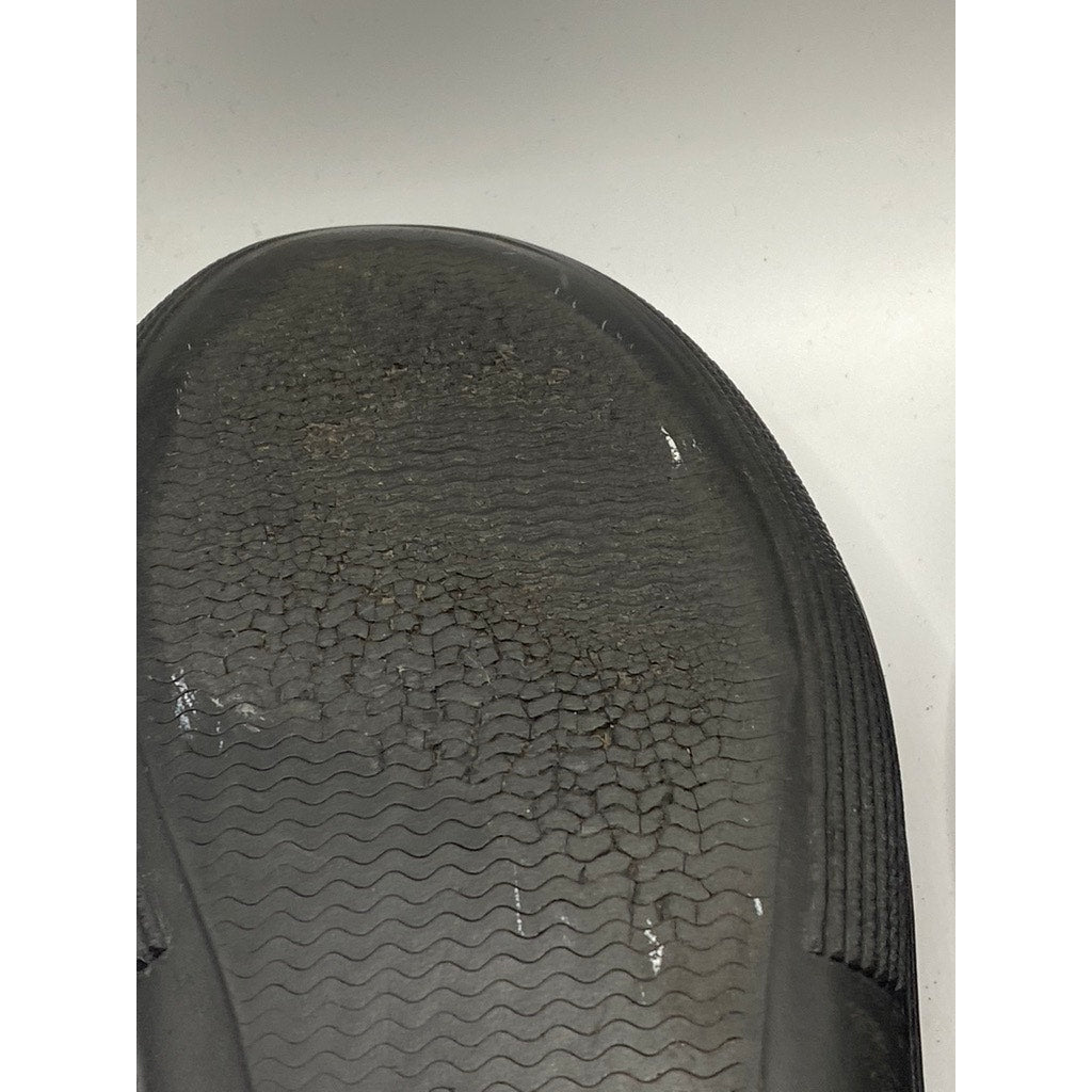 TOD'S Men's Black Vibram Leather Slip-On Loafers SZ 9.5