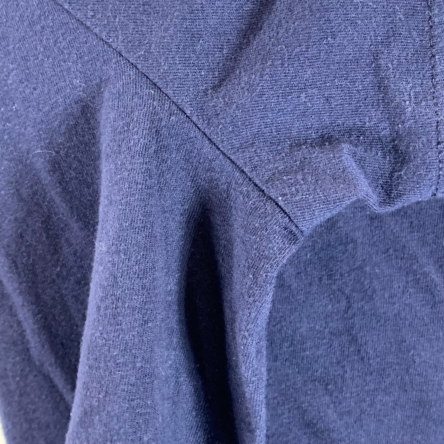 GOODFELLOW & CO Men's Navy Solid Crewneck Standard-Fit Short Sleeve Shirt XL