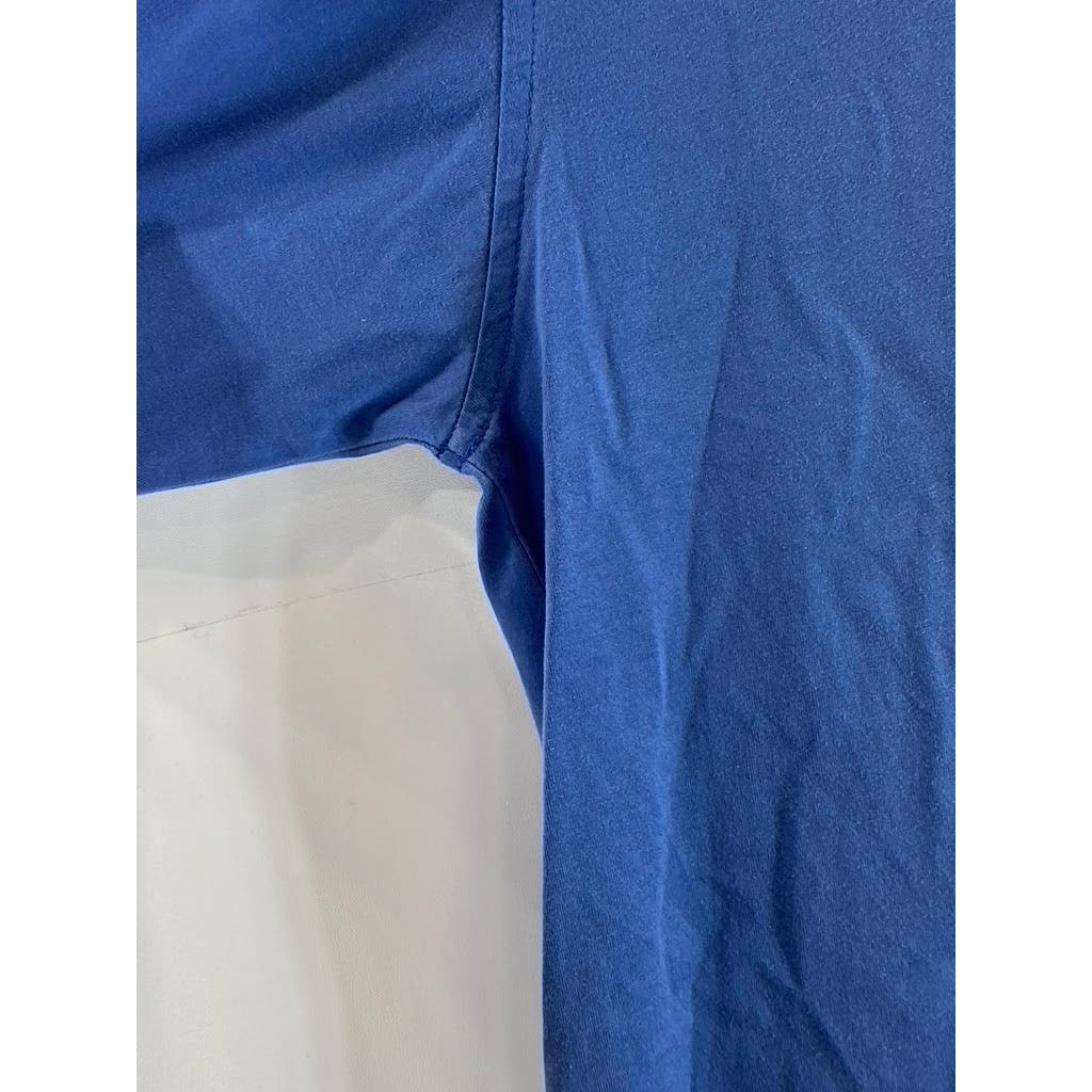 PETER MILLAR Men's Blue Vintage Three-Button Short Sleeve Polo Shirt SZ M