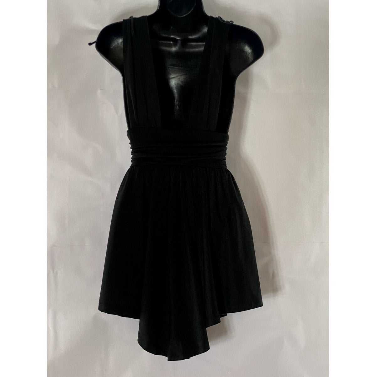 WHITE FOX Women's Solid Black My Pleasure Sleeveless Mini Dress SZ XS
