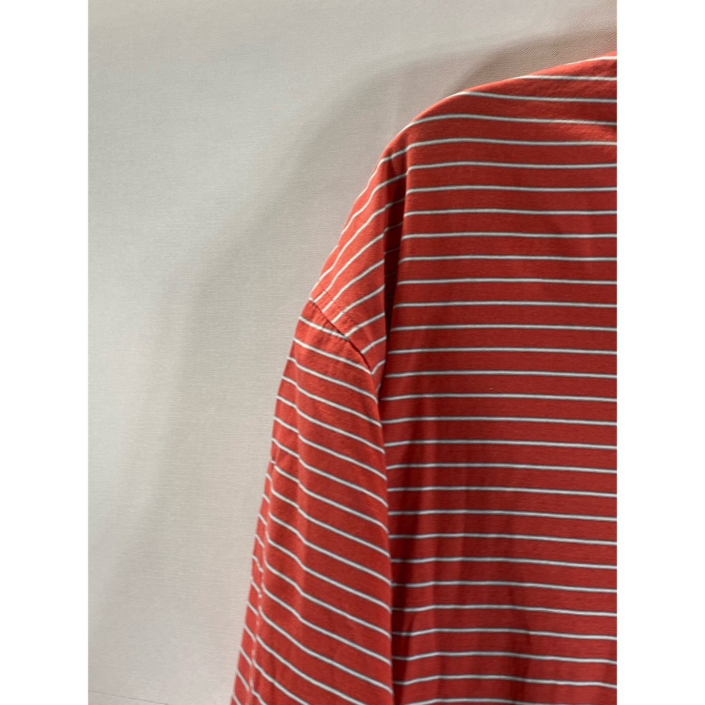 PETER MILLAR Men's Red Desert Mountain Striped Short Sleeve Regular-Fit Polo SZL