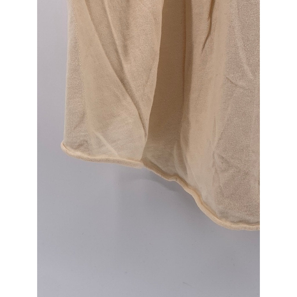 TRIUMPH By Lucky Brand Women's Beige-Gray Crewneck Tiger Sleeveless Top SZ M