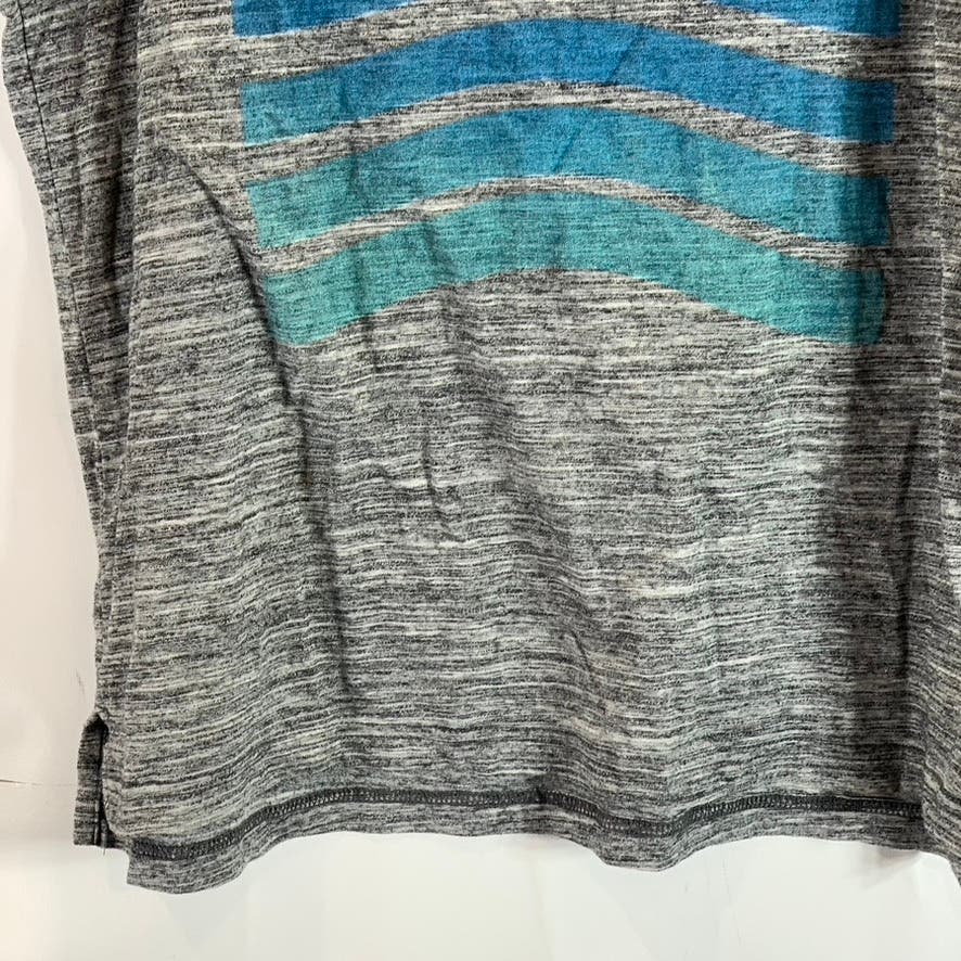 AMERICAN EAGLE OUTFITTERS Men's Gray Heather Printed Scoop-Neck Tank SZ M
