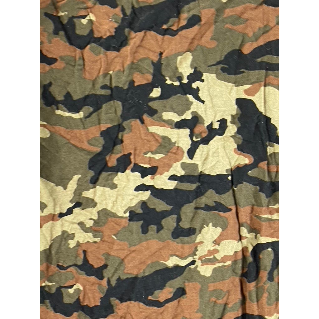 GOODFELLOW & CO Men's Green Camo Standard-Fit Button-Up Long Sleeve Shirt SZ M