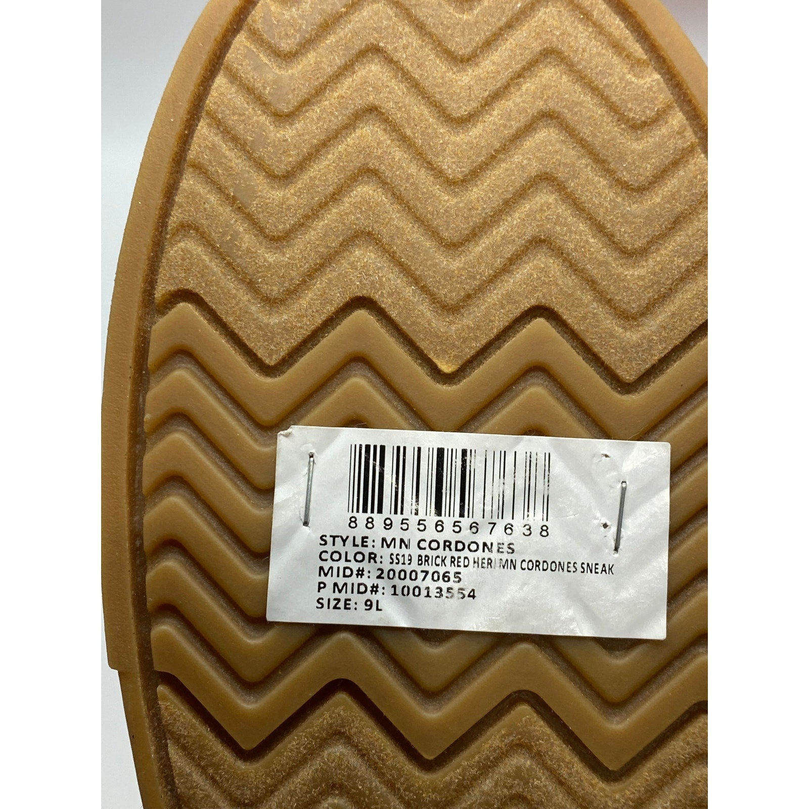 TOMS Men's Brick Red Canvas Cordones Lace-Up Round-Toe Sneakers SZ 9