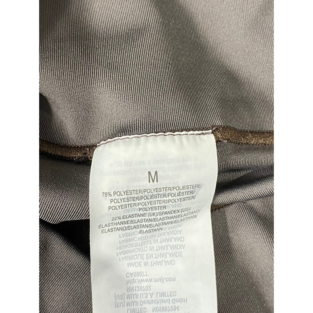 MUJI Women's Medium Grey High-Rise Quick-Drying Lightweight Stretch Leggings SZM