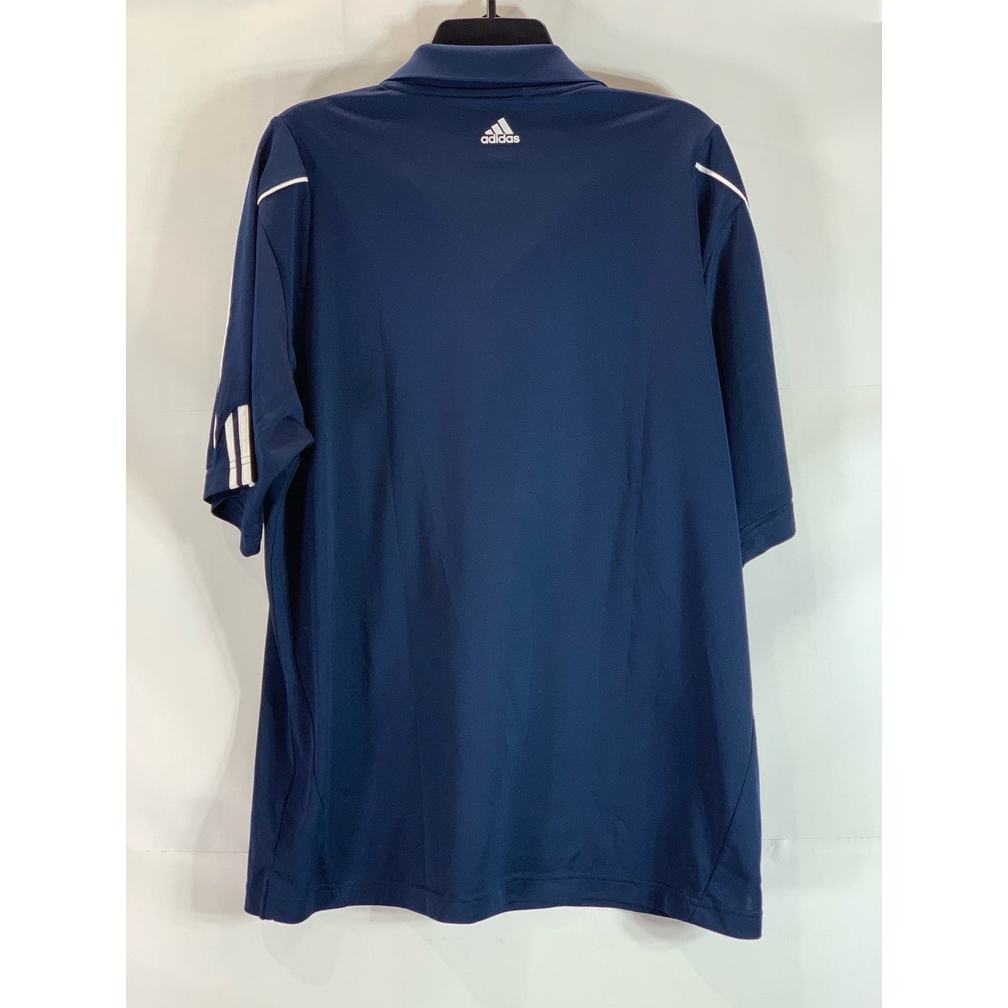 ADIDAS Men's Navy Climalite Standard-Fit Short Sleeve Golf Polo SZ L