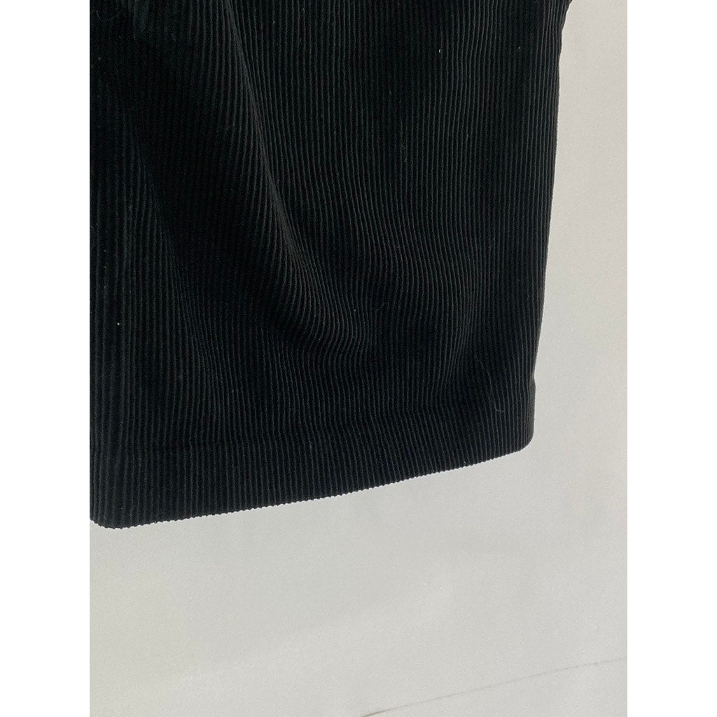 ARITZIA SUNDAY BEST Women's Black Slim Fit Little Ribbed Tank Top SZ XS